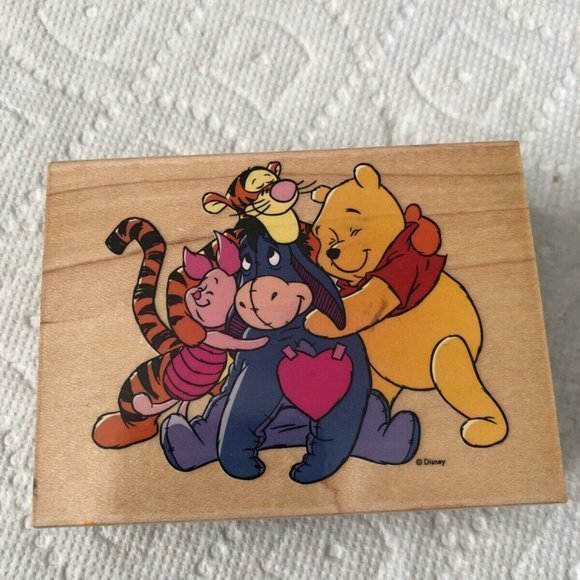 Disney Hugs all Around Winnie Pooh Rubber Stamp‎ - Picture 10 of 10